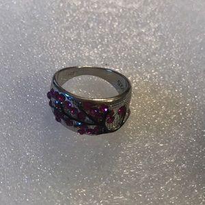 925 rhinestone ring